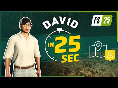 🤷‍♂️ David (NPC) in 25 Seconds | Farming Simulator 25