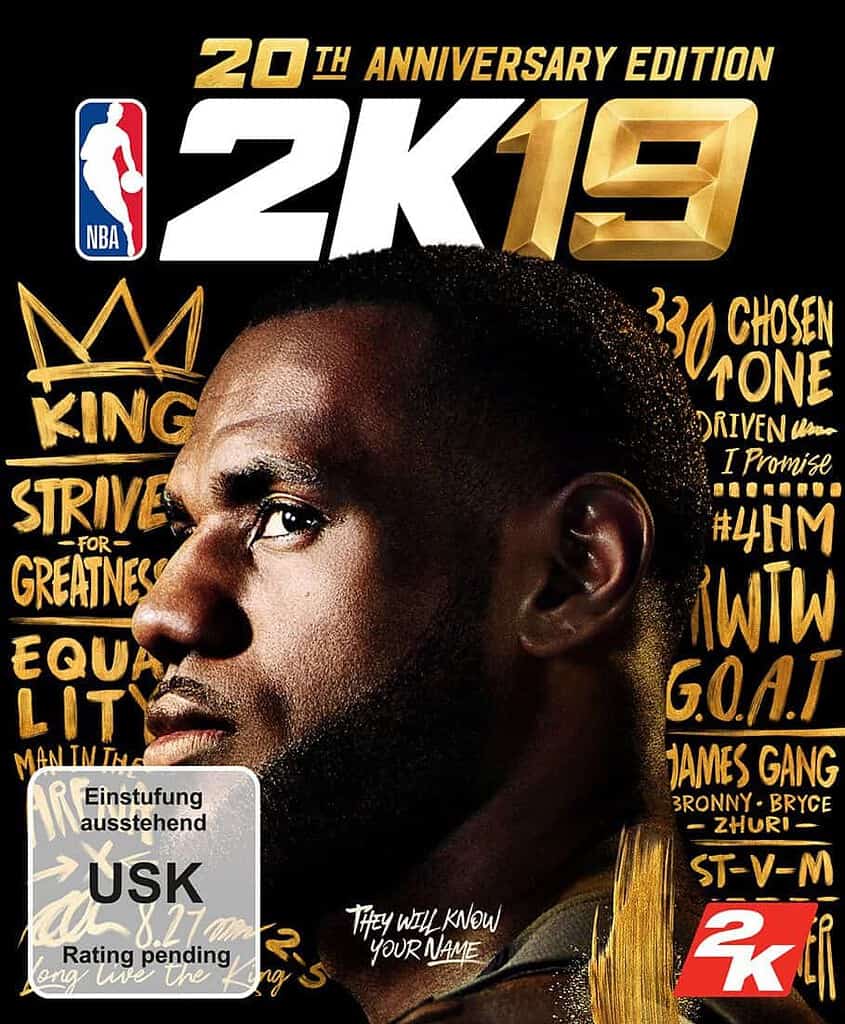 nba 2k19 cover 20th anniversary background